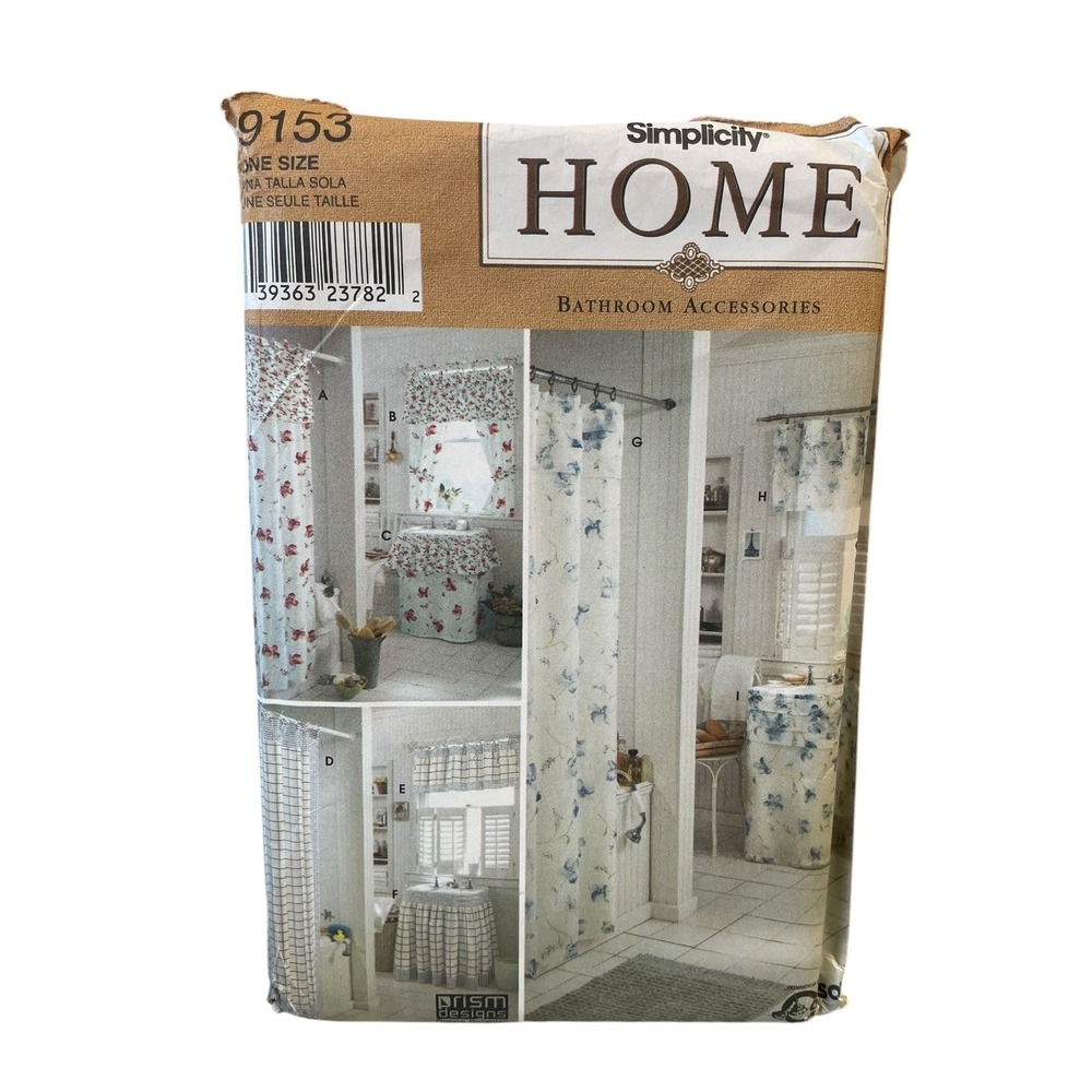 Simplicity 9153 Bathroom Accessories Sewing Pattern One Size UNCUT FF